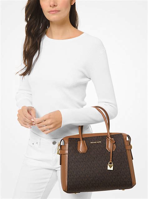 michael kors mercer medium arcon|Mercer Medium Belted Satchel .